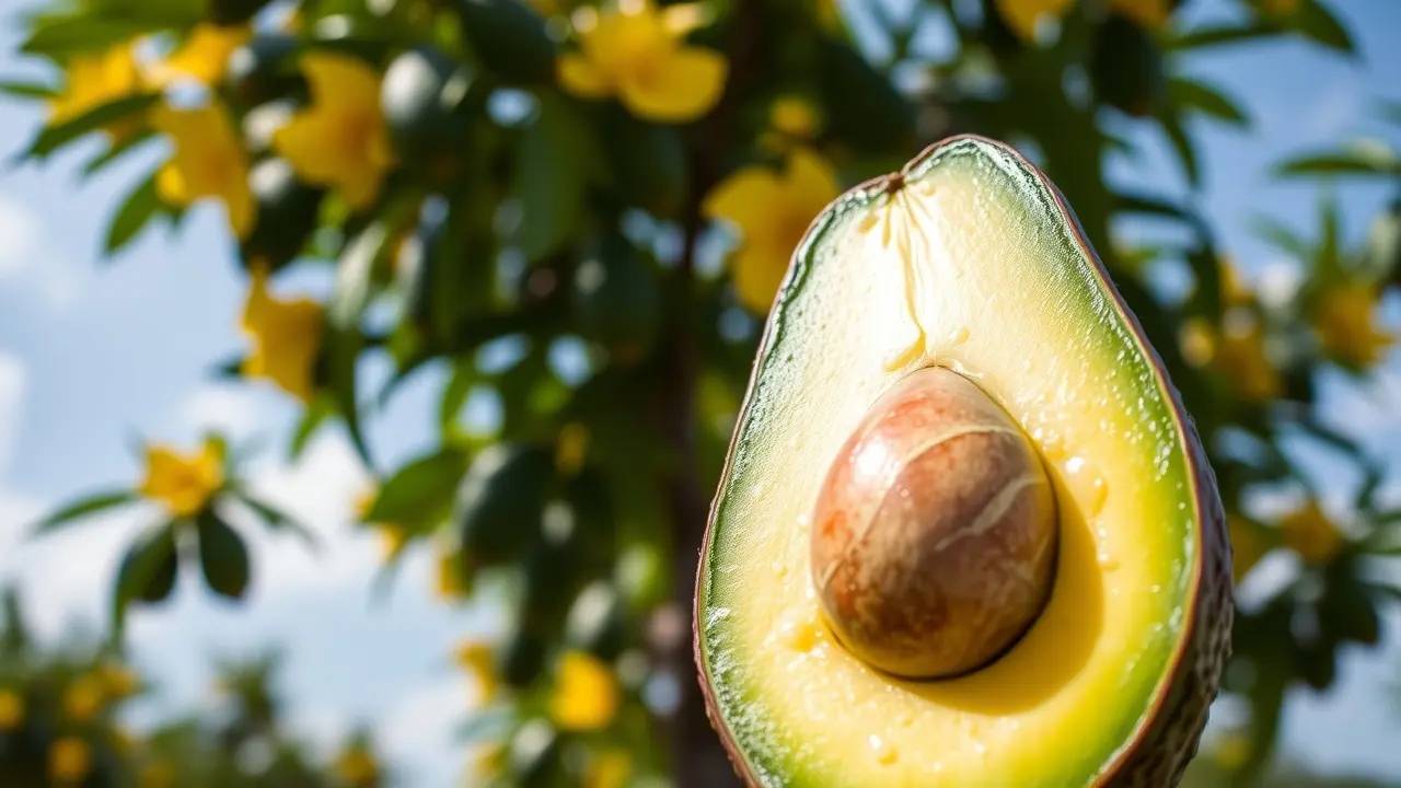 Close up of an avocado