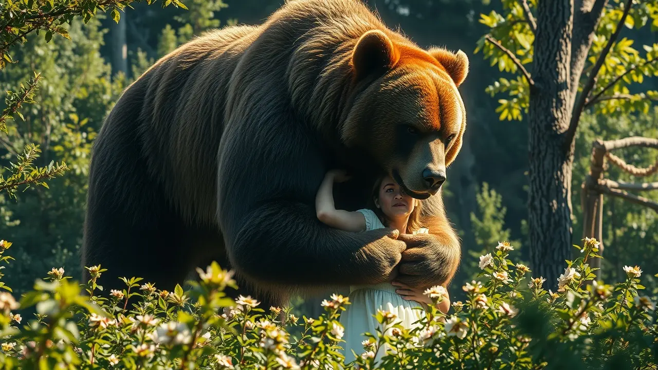 Sonhar com abraço de urso