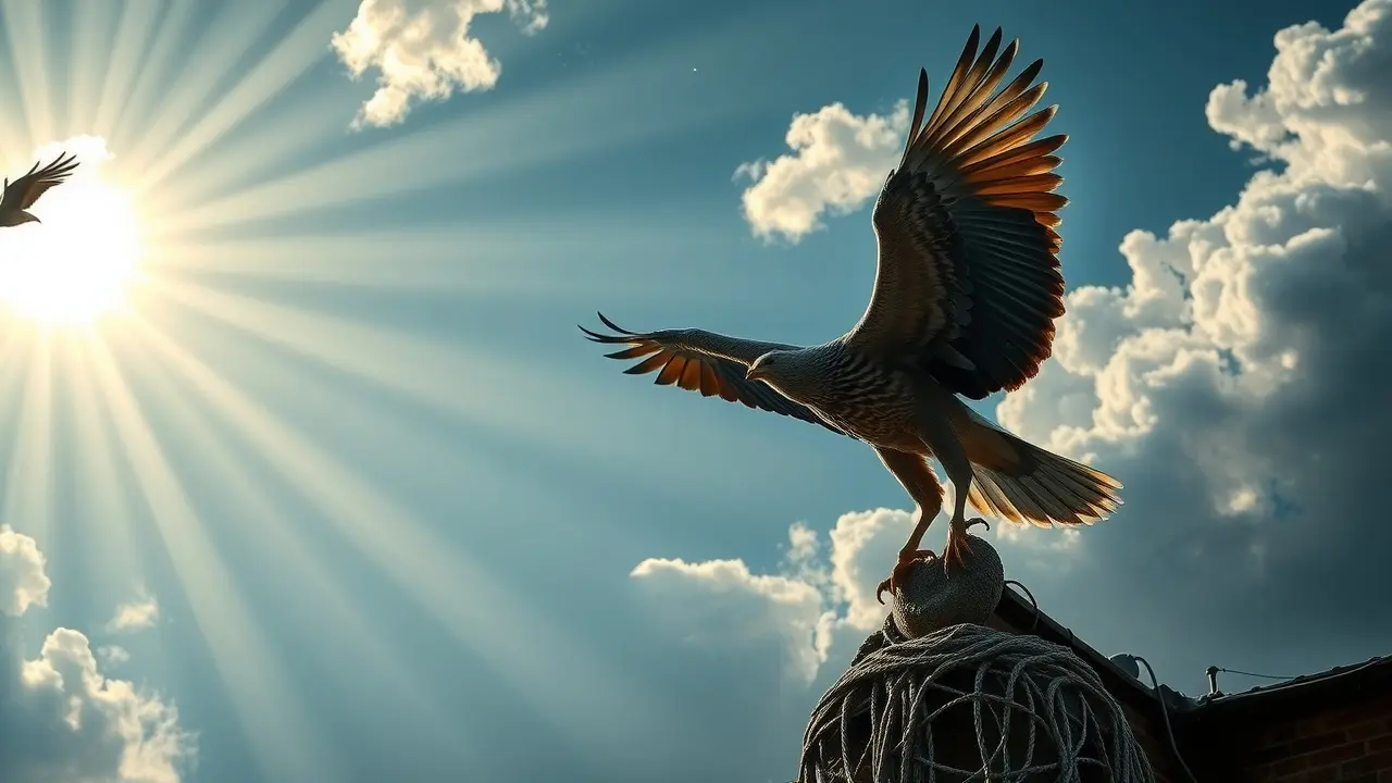 Sonhar com Abutre: Descubra o Significado e as Interpretações Abutre voando no céu