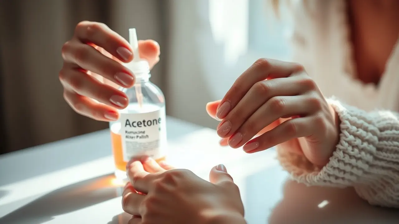 Sonhar com Acetona: Descubra o Significado e as Interpretações Mulher removendo esmalte com acetona em sonho