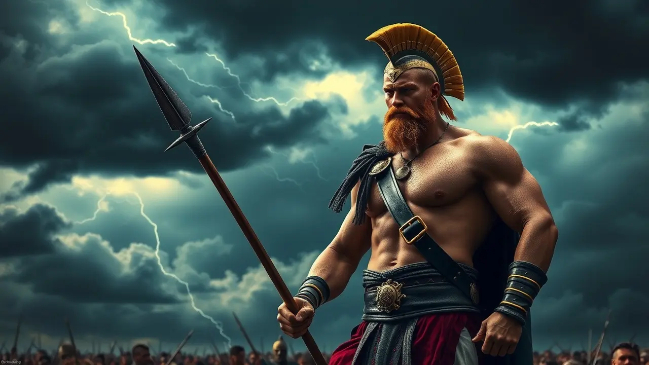 Aquiles no campo de batalha