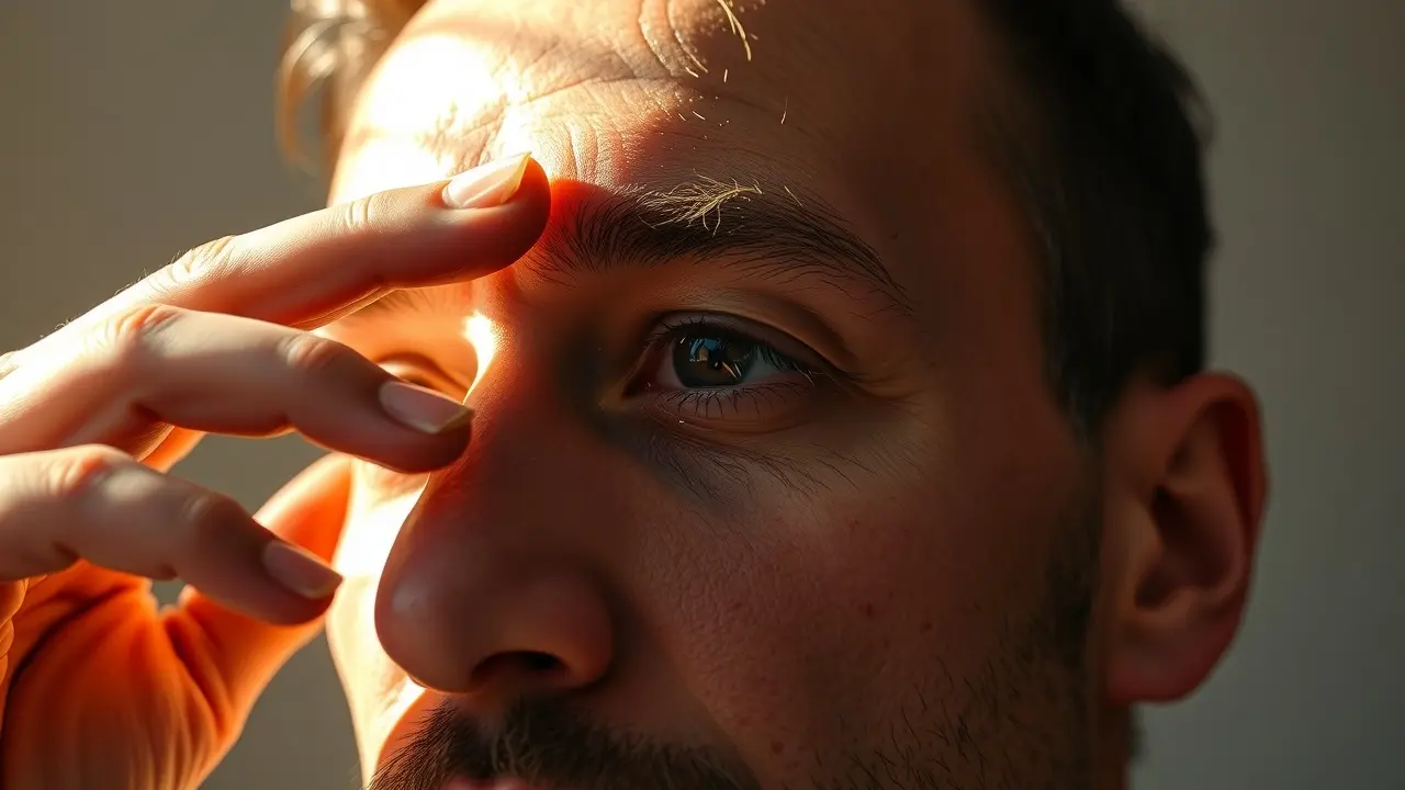 Pessoa acordando com serenidade