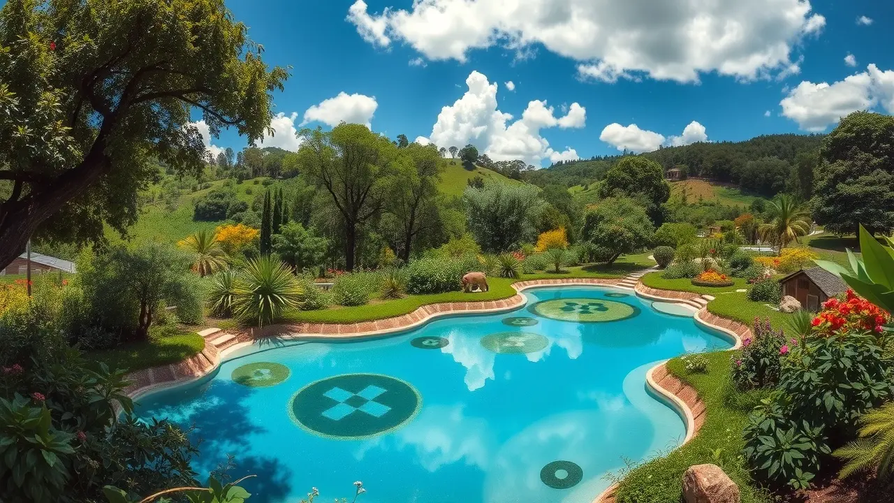 Imagem de agrossilvicultura exuberante