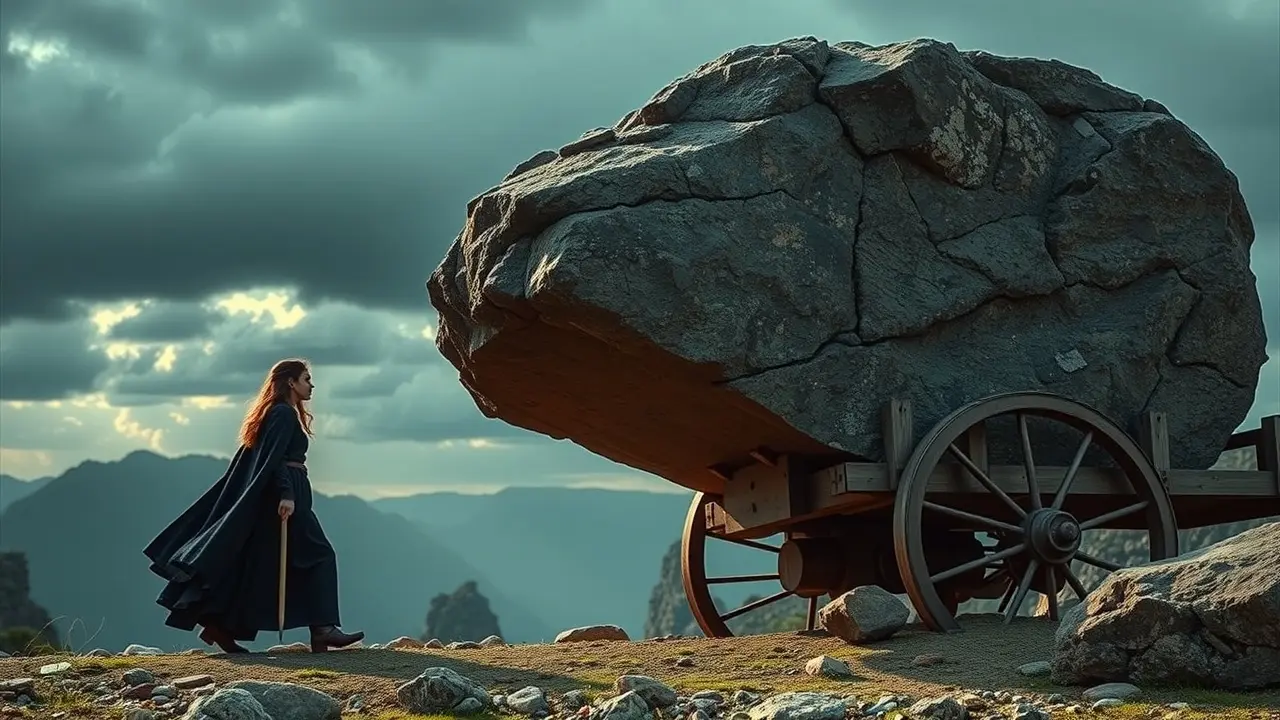 Homem sonhando com alavanca