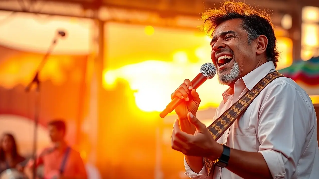 Alceu Valença show ao pôr do sol