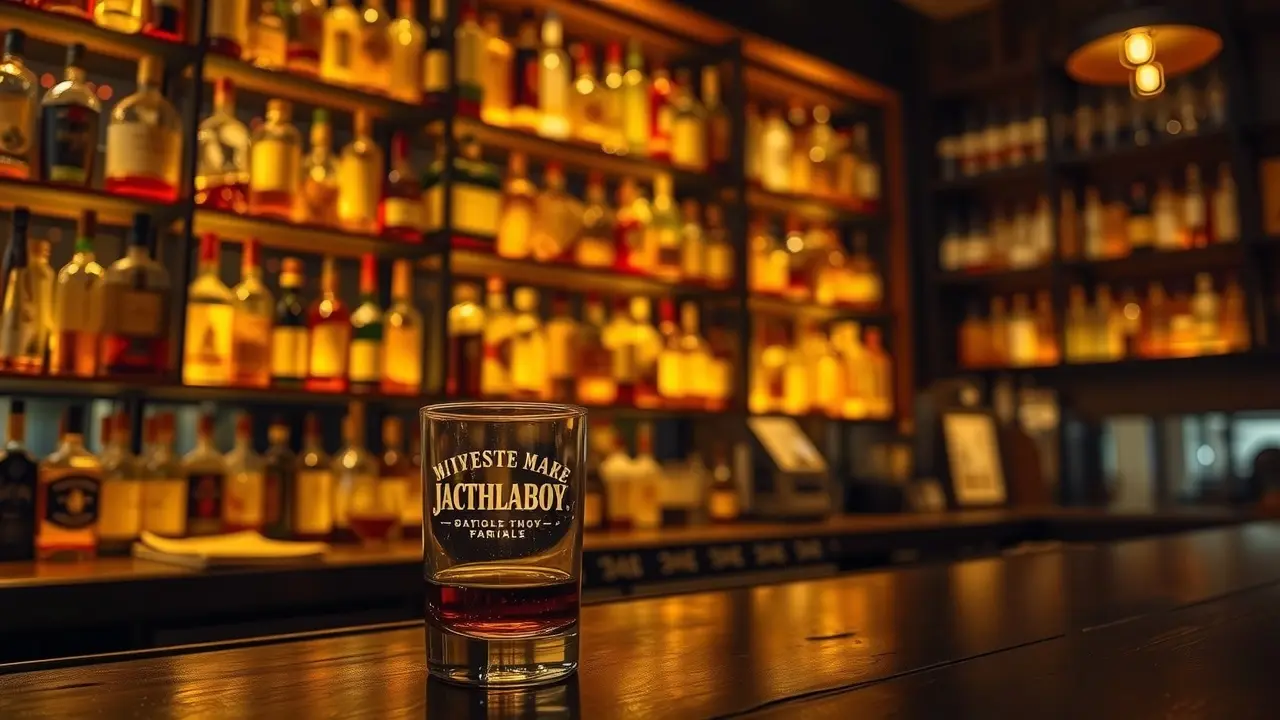 Sonhar com Álcool: Descubra os Significados e Interpretações! Copo de whisky em bar escuro, simbolizando sonhos com álcool