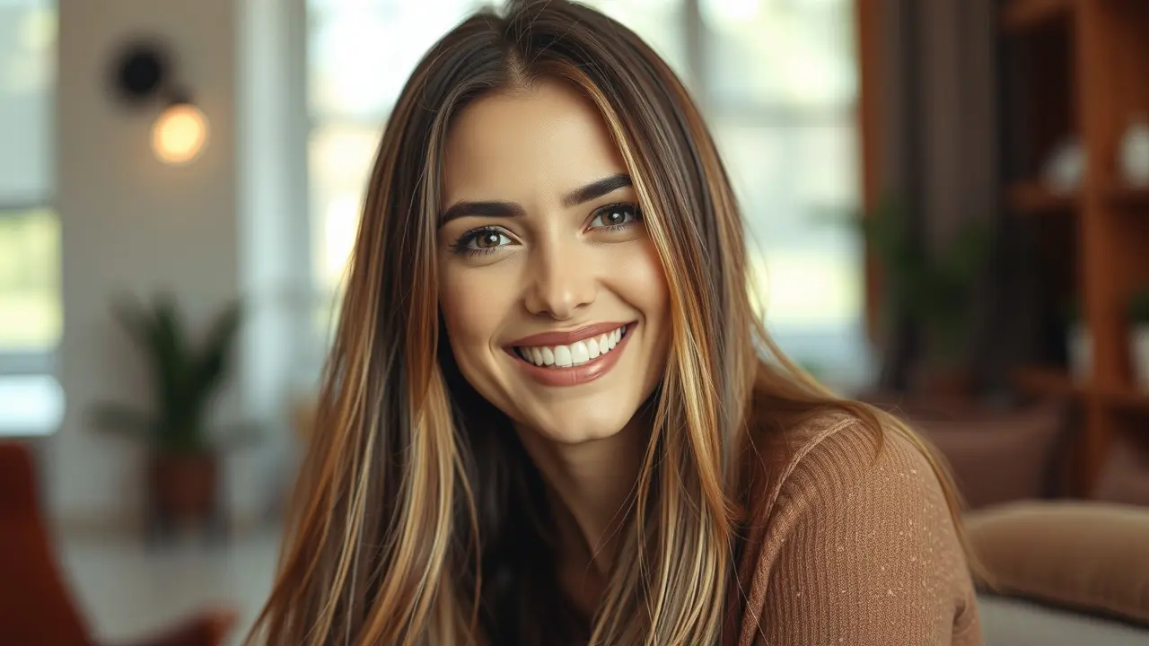 Sonhar com Alisamento: Descubra os Significados e Simbolismos Mulher sorrindo com cabelo alisado