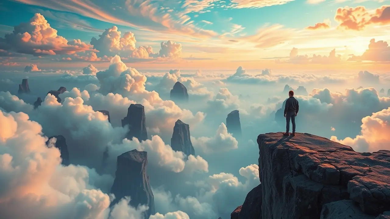 Sonhar com Altura: Desvende os Significados e Interpretações Pessoa na beira de um precipício em sonho.