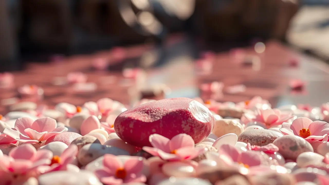 Sonhar com Ametista: Descubra os Significados e Simbolismos! Ametista roxa brilhante em fundo suave com velas