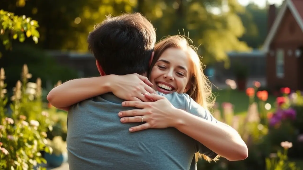 Sonhar com abraço amoroso