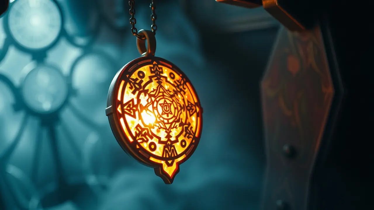 Amuleto de proteção brilhante