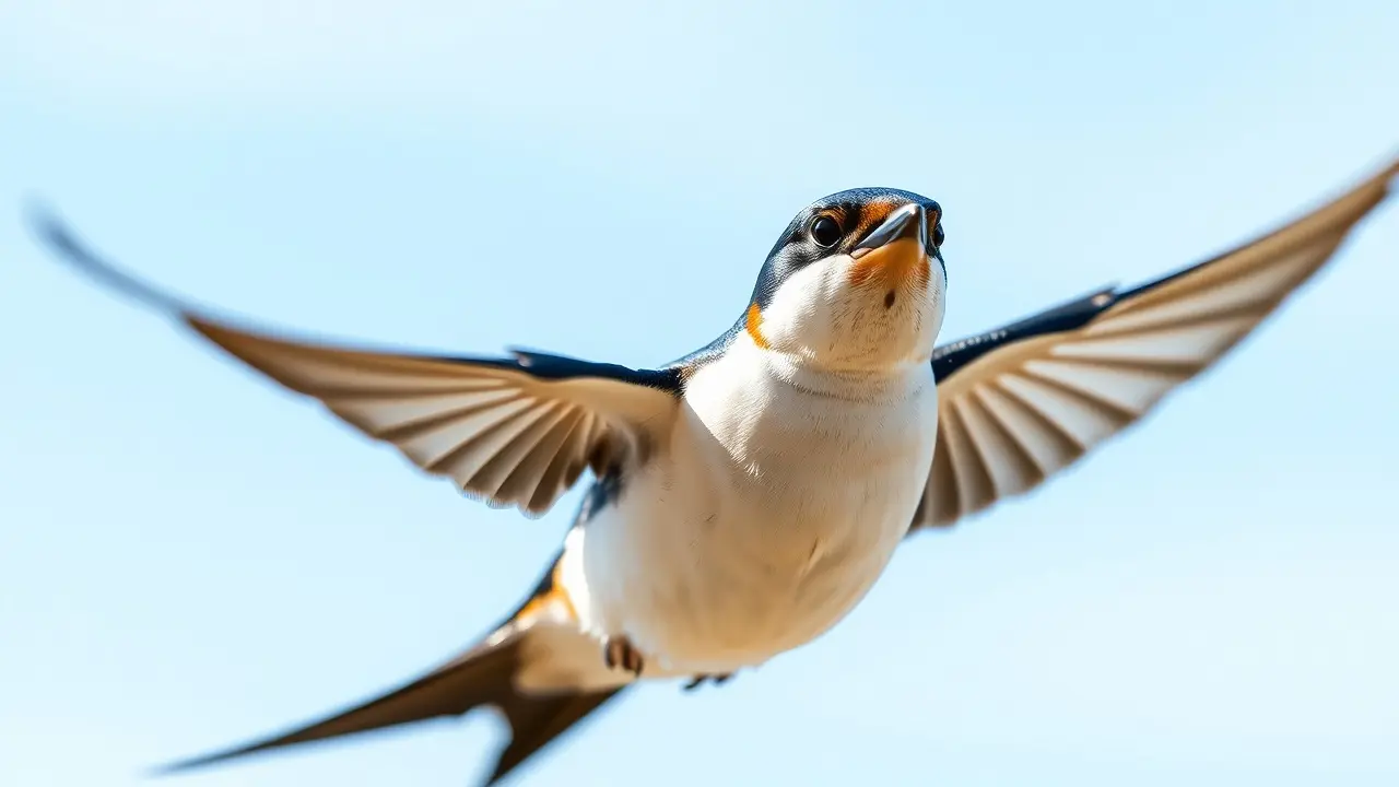 Significado de Sonhar com Andorinha: Presságios e Interpretações Andorinha voando em céu azul