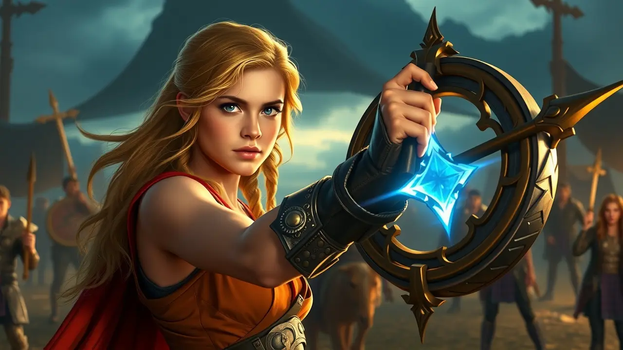 Sonhar com Annabeth Chase: Desvende os Significados Ocultos Annabeth Chase em pose heroica