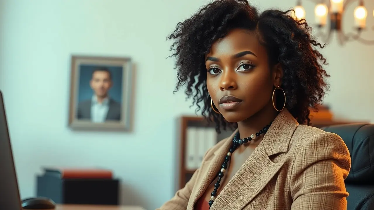 Annalise Keating em um escritório