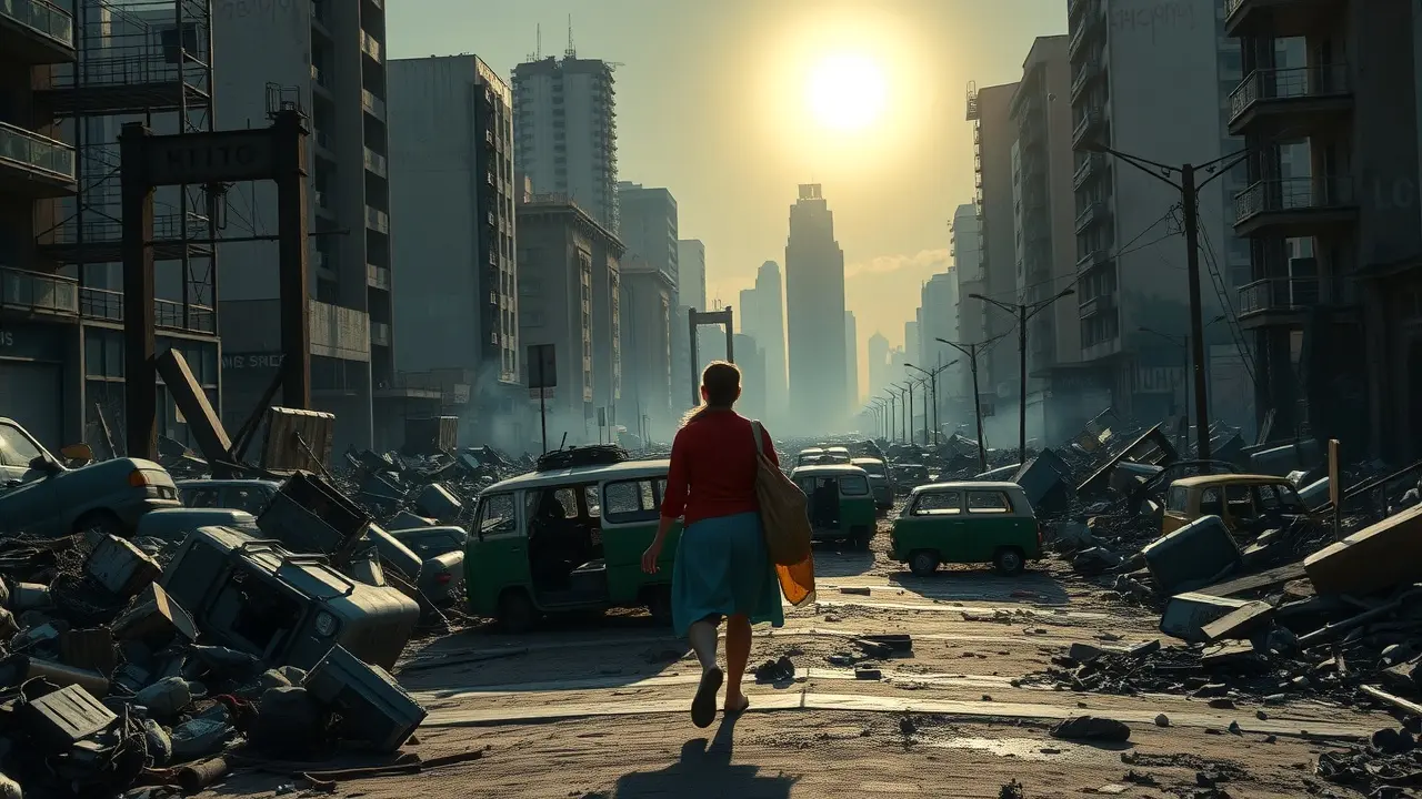 Sonhar com Apocalipse Zumbi: Descubra o Significado Oculto Pessoa encarando horda de zumbis