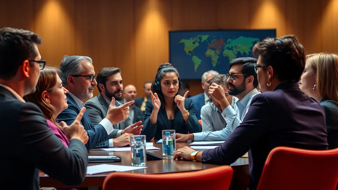 Sonhar com Argumentação: Descubra o Significado e a Interpretação Pessoas argumentando em reunião