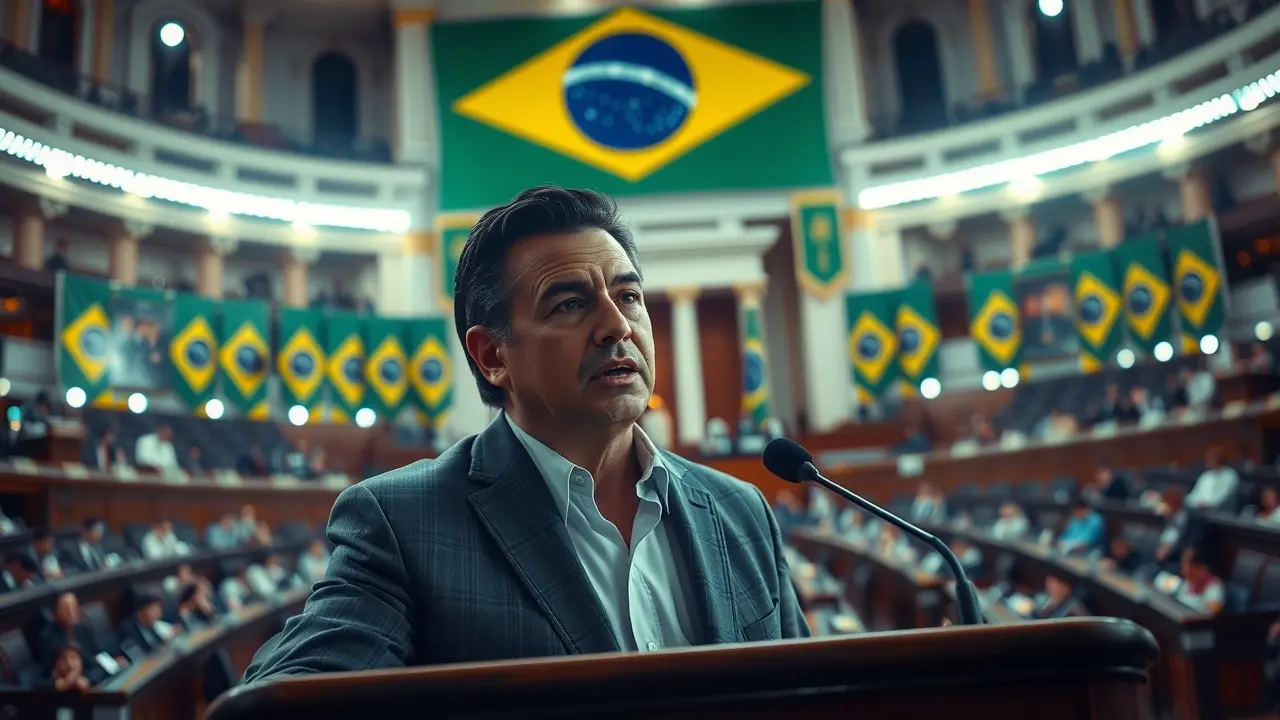 Arlindo Chinaglia discursando em assembleia legislativa