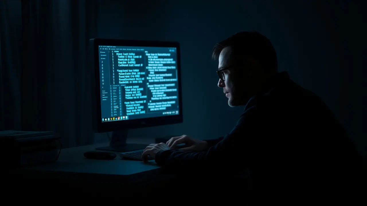 Sonhar com Arquivo Secreto: Descubra os Significados Ocultos! Homem acessando arquivo secreto digital