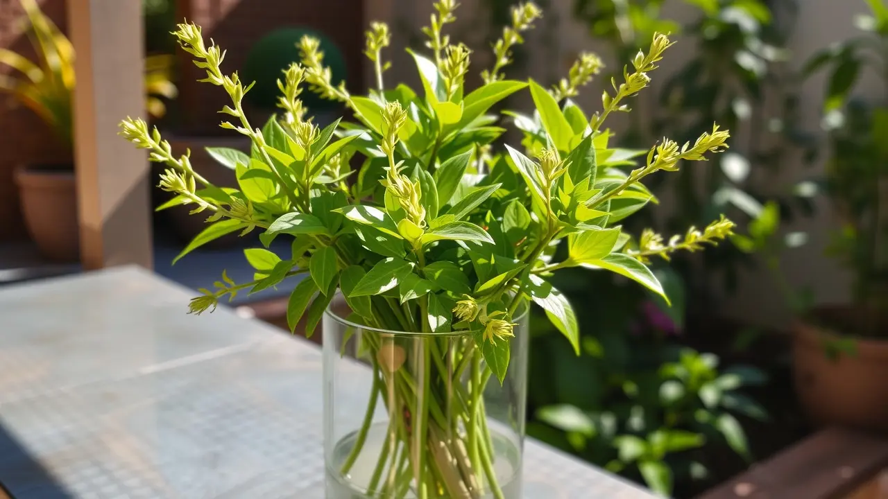 Significado de Sonhar com Arruda-Selvagem: Interpretações e Simbolismos Vaso de arruda-selvagem exuberante