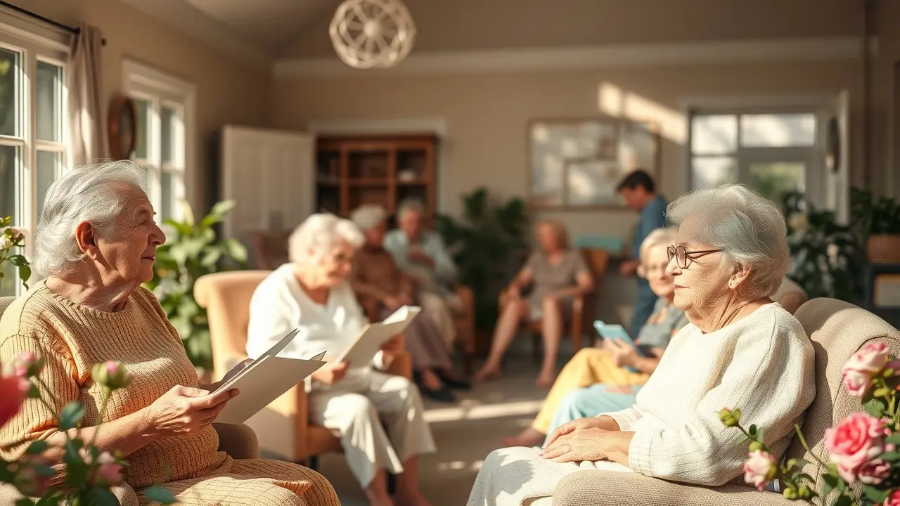 Sonho com asilo: ambiente acolhedor