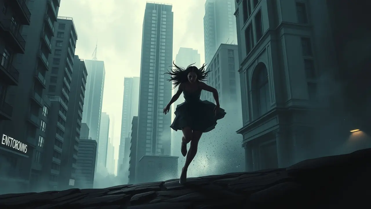 Pessoa fugindo de um ataque em sonho