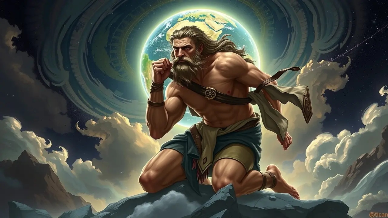 Sonhar com Atlas: Desvende os Significados e Simbolismos Atlas carregando o mundo