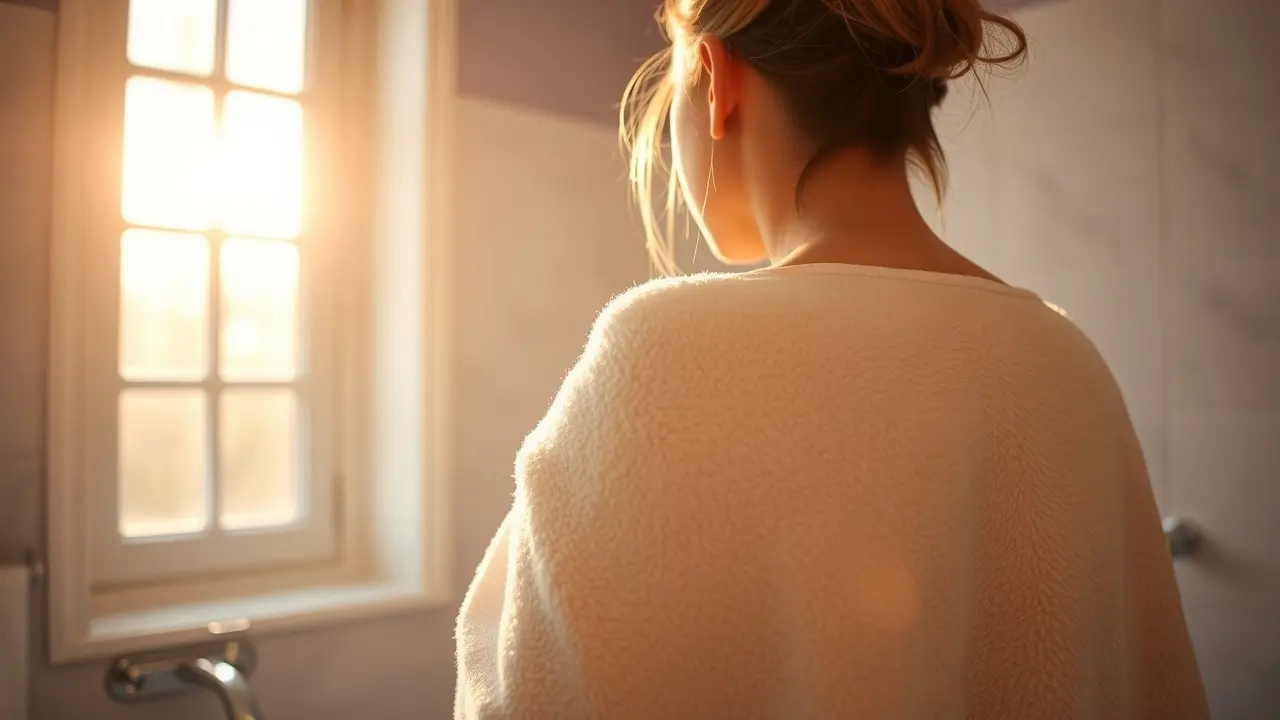 Significado de Sonhar com Atoalhado: Descubra as Interpretações! Pessoa enrolada em toalha branca