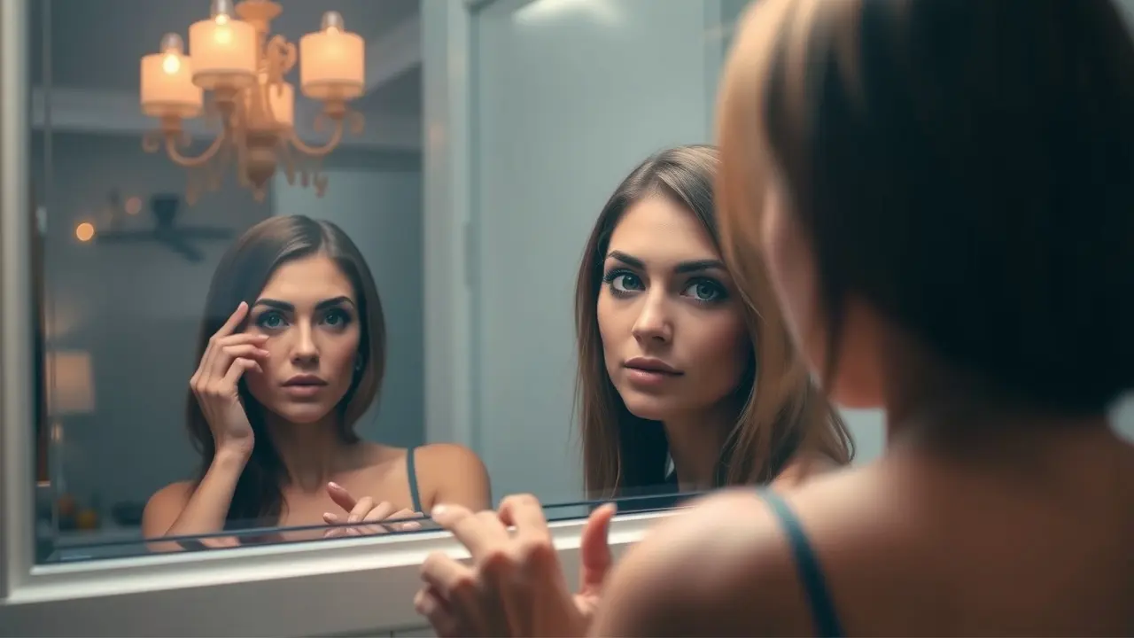Sonhar com Atração: Descubra os Significados Ocultos Reflexo atraente no espelho em sonho