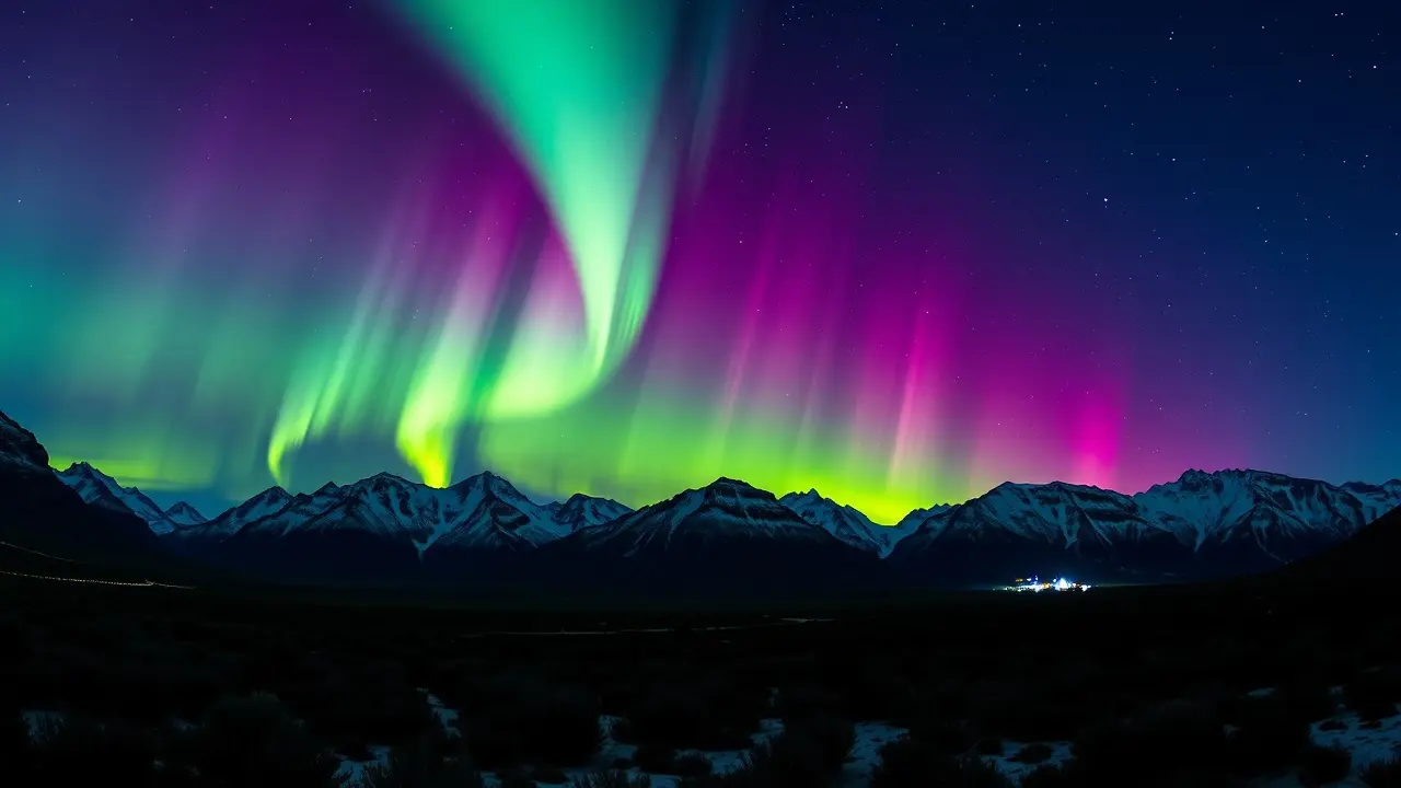 Sonho com aurora boreal