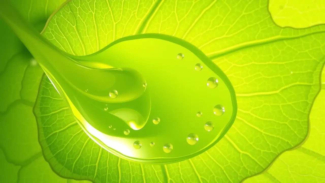 Babosa com gel transparente