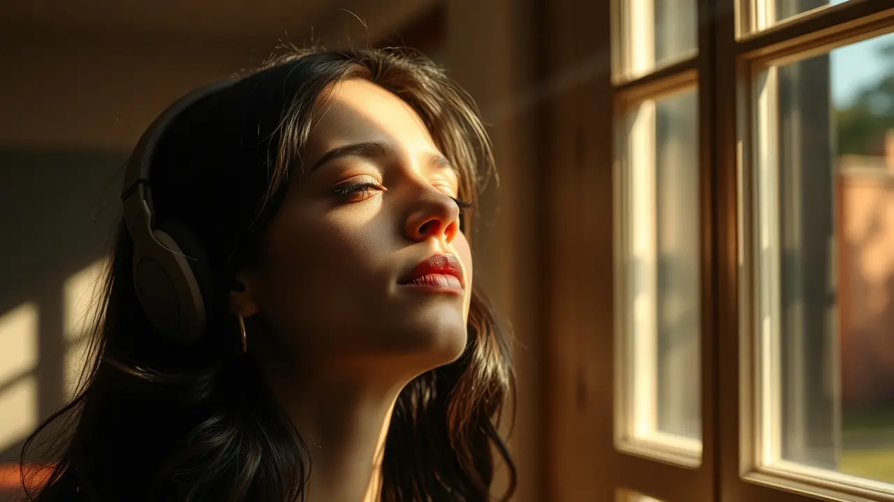 Pessoa ouvindo música de Bach