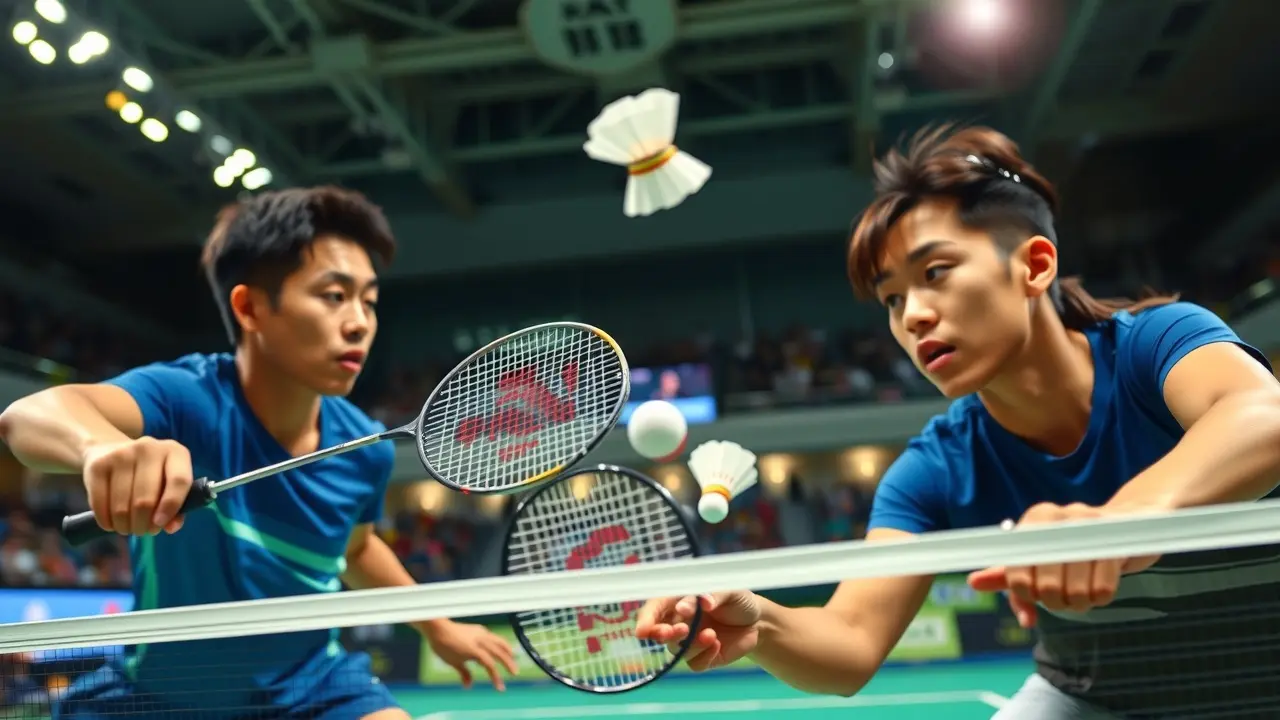 Sonho com partida de badminton