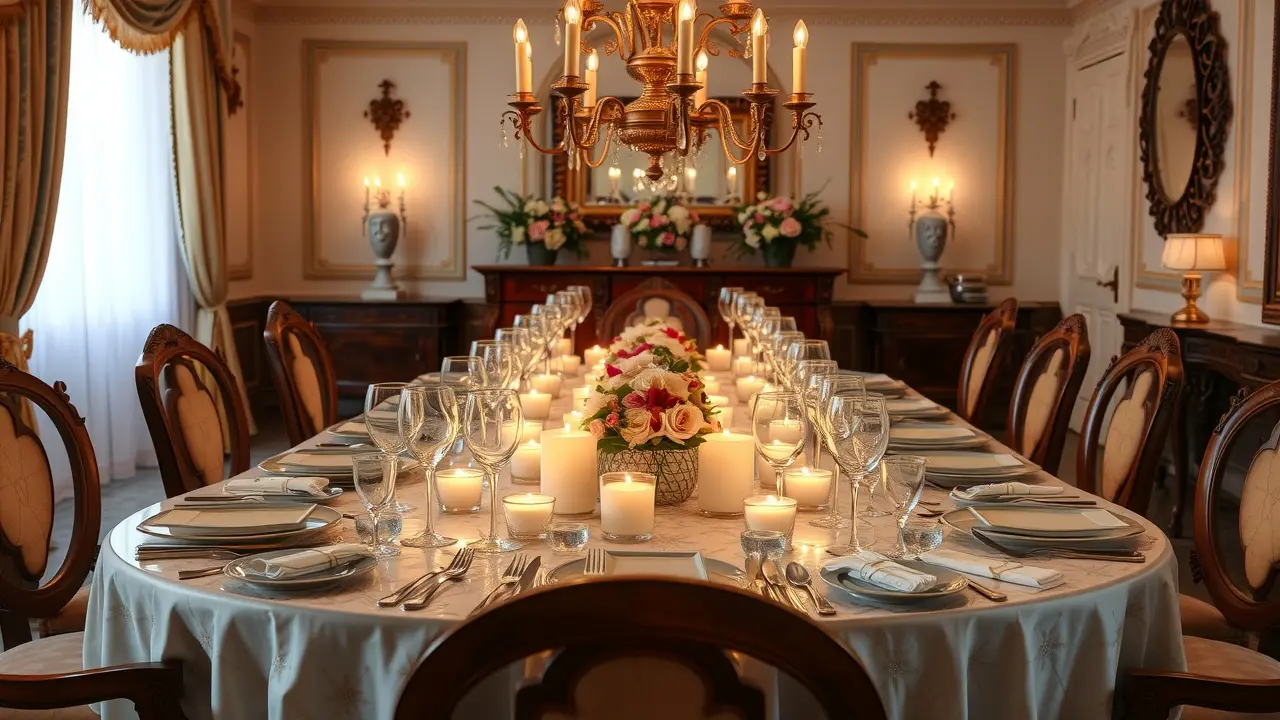 Significado de Sonhar com Baixela: Desvende os Símbolos! Mesa de jantar com baixela fina