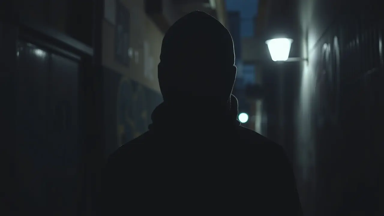 Sonhar com Balaclava: Descubra os Significados Ocultos! Homem usando balaclava na sombra