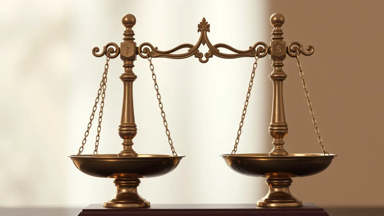 Significado de Sonhar com Balança: Justiça, Equilíbrio e Decisões Balança equilibrada simbolizando justiça