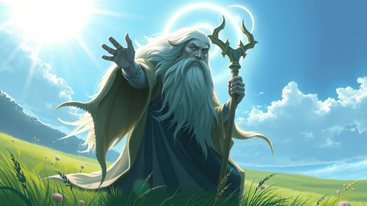 Ilustração de Balder, o deus da luz