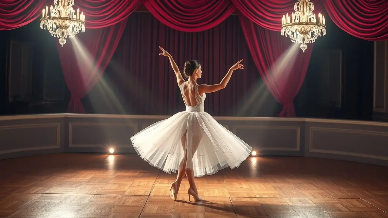 Bailarina dançando balé