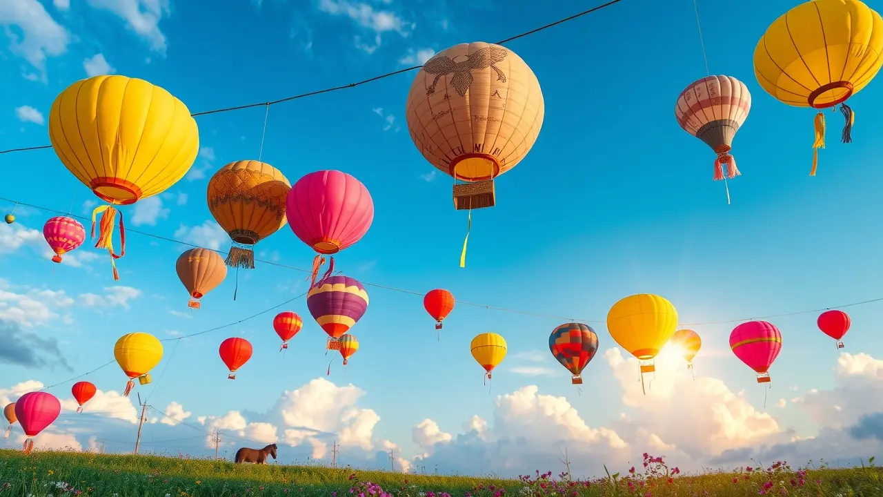 Sonho com bandeirolas coloridas