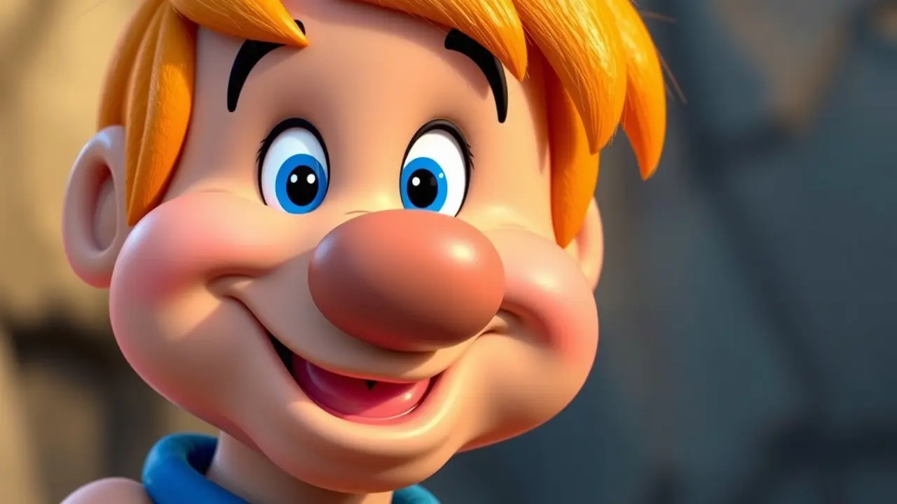 Barney Rubble sorrindo