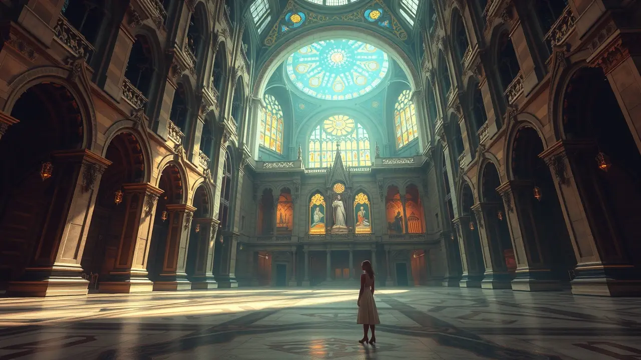 Sonho com basílica iluminada