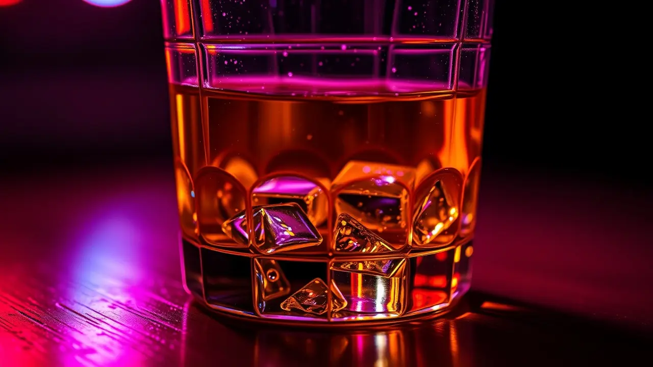 Copo de bebida alcoólica transbordando