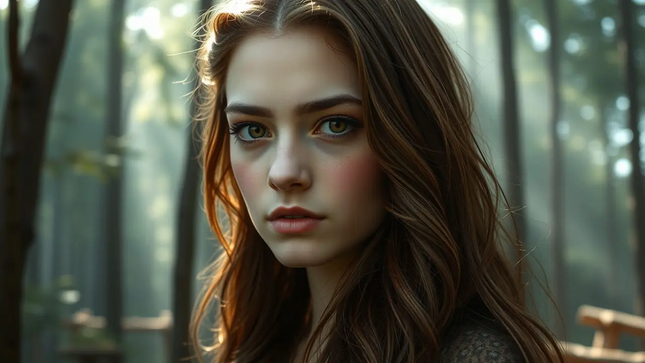 Sonhar com Bella Swan: Descubra o Significado e as Interpretações Mulher semelhante a Bella Swan na floresta