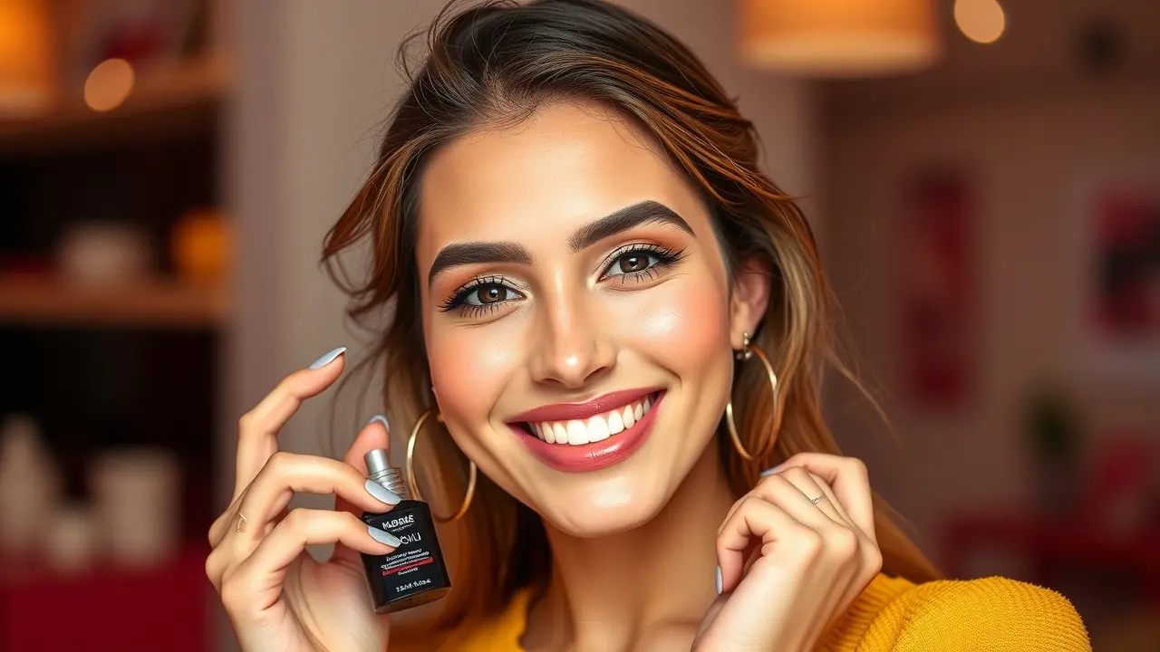 Sonhar com Bianca Andrade (Boca Rosa): Descubra o Significado! Mulher sorrindo com produto Boca Rosa
