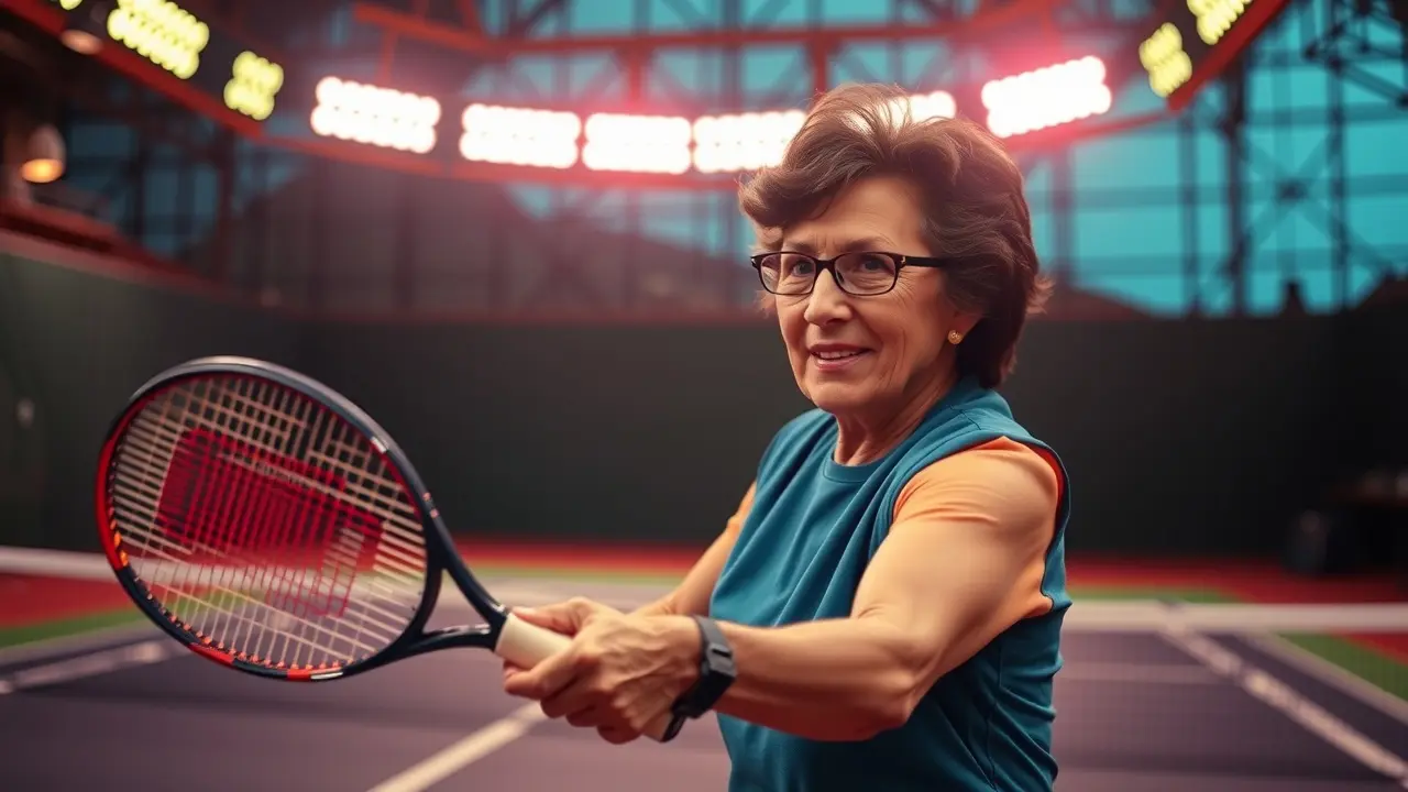 Sonhar com Billie Jean King: Descubra o Significado Billie Jean King com raquete de tênis
