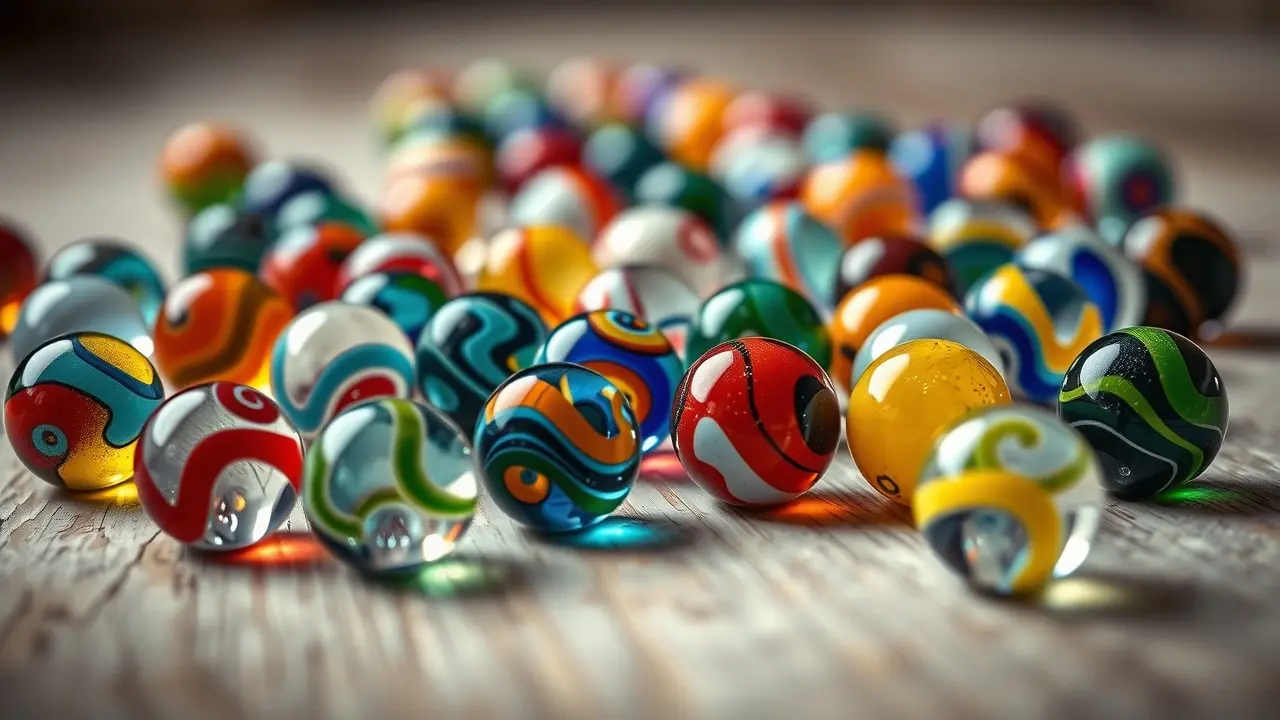 Sonho com bolinhas de gude coloridas