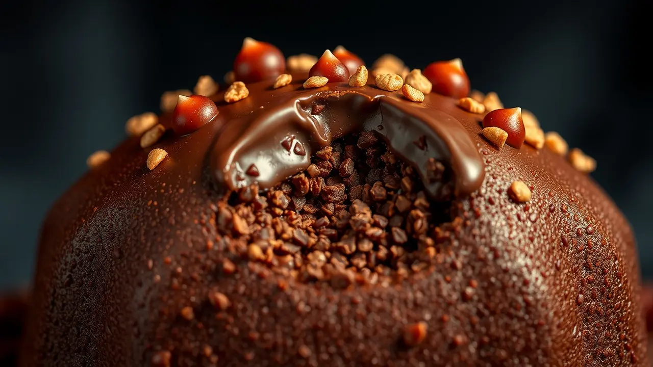 Sonhar com Bolo de Chocolate: Descubra o Significado Oculto! Bolo de chocolate com fatia sendo retirada