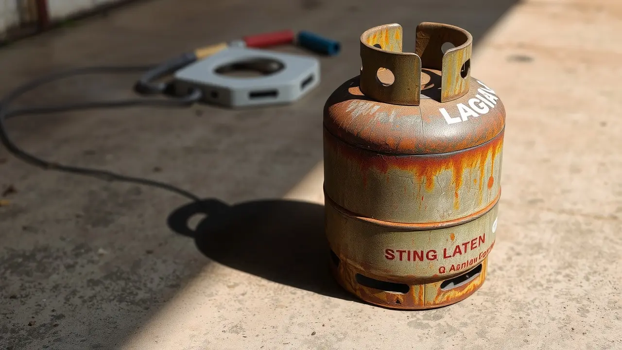 Imagem de um botijão de gás