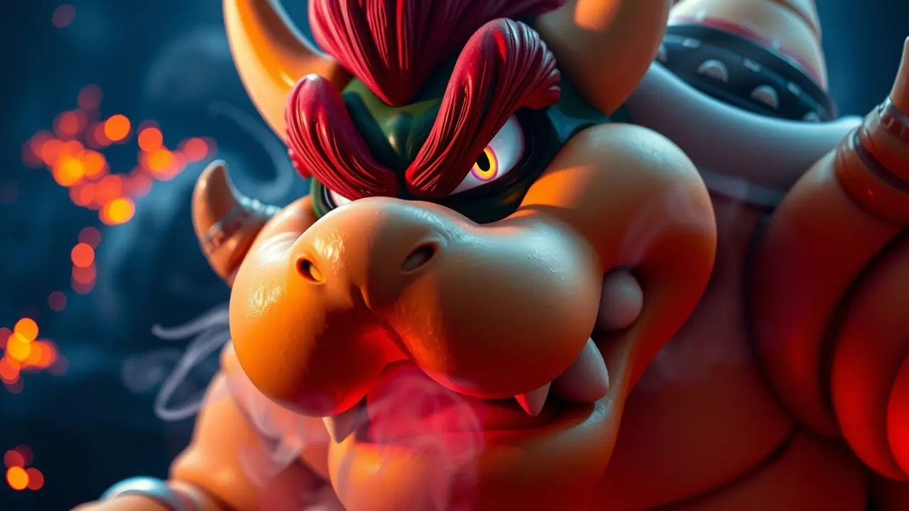 Significado de Sonhar com Bowser: Interpretações e Simbolismos Bowser cuspindo fogo