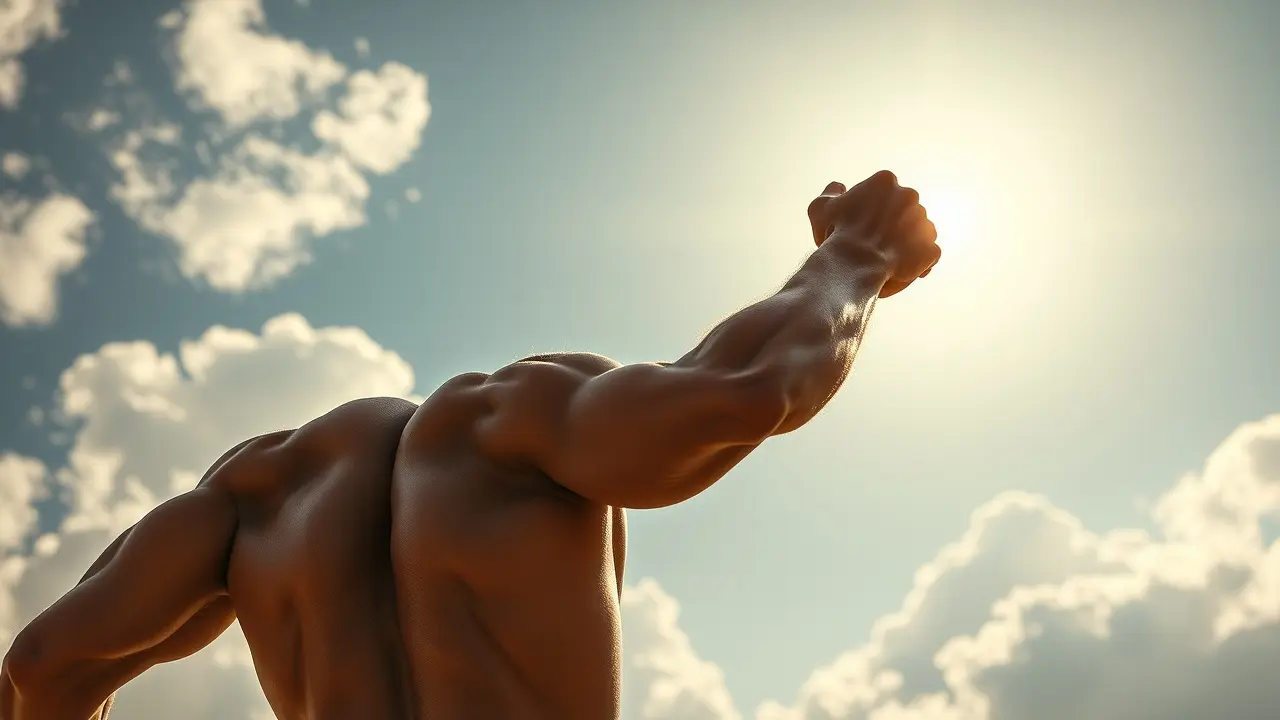 Sonhar com braço forte