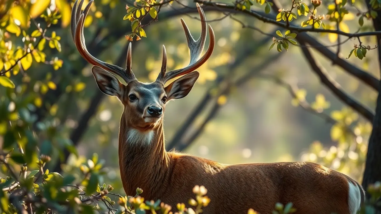 Sonhar com Buck: Descubra o Significado e as Mensagens Ocultas Veado macho na floresta